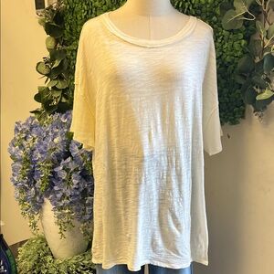 We The Free Cream Short Sleeve Top